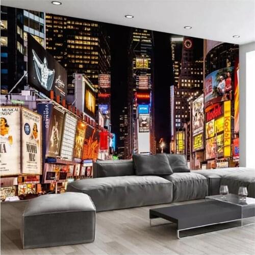Custom wallpaper 3d European style retro city night Decorative paintings KTV background wall paper bedroom 3d papel de parede