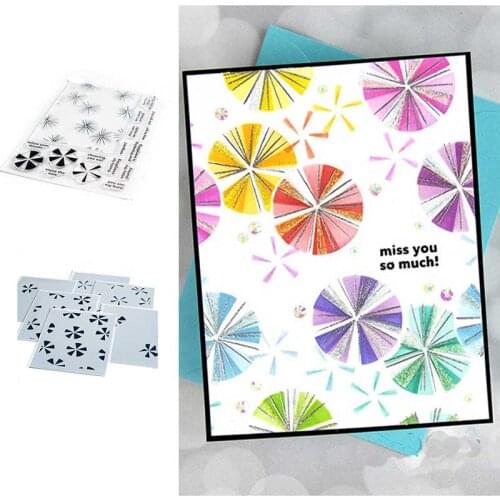 Products Round Fan Umbrella Stamps Stencil for 2021 Scrapbook Diary Decoration Embossing Template Diy Greeting Card Handmade