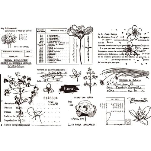 Spray stamp Clear Stamp for Scrapbooking Transparent Silicone Rubber DIY Photo Album Decor A350