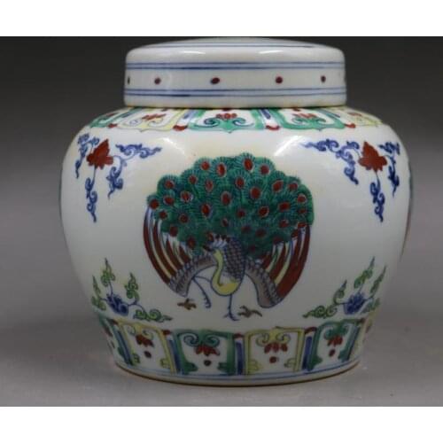 Antique Old Chinese porcelain pot,Blue & white color tea can,hand-painted crafts,home Decoration,collection & adornment