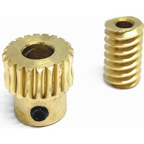 MATCHING 0.5M Worm Turbine Gear Copper Set 1:20 4/5mm 1.98/2.3/3mm