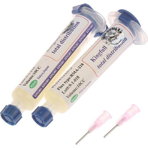 High Quality Solder Flux KINGBO RMA-218 10cc Solder Flux No-clean with free needle