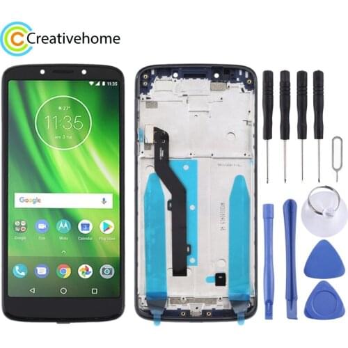 New For Motorola Moto G6 Play(Black) LCD Display Touch Screen Digitizer Assembly With Frame For Motorola Moto G6 Play