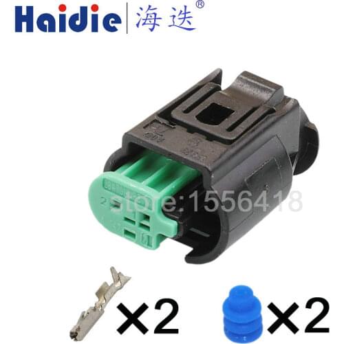 2sets 2pin Auto outdoor temperature sensor plug auto connector Oxygen sensor plug connector 284703-1