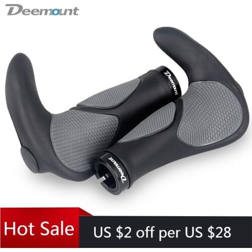 1 Pair TPR Rubber Bicycle Grips Mountain MTB Bike Handlebar Grips Cover Outdoor Cycling Handlebar Casing Sheath Shock Absorption