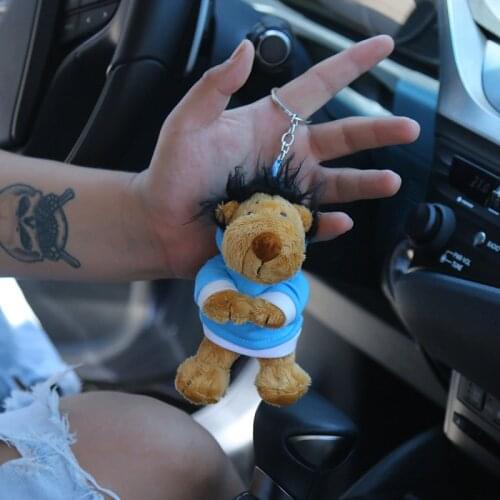 1PC 14CM Korean TV Kawaii Lion Doll Plush Toys Cute Lion Doll Pendant Keychain Animals Stuffed Toys For ChildrenS Gift