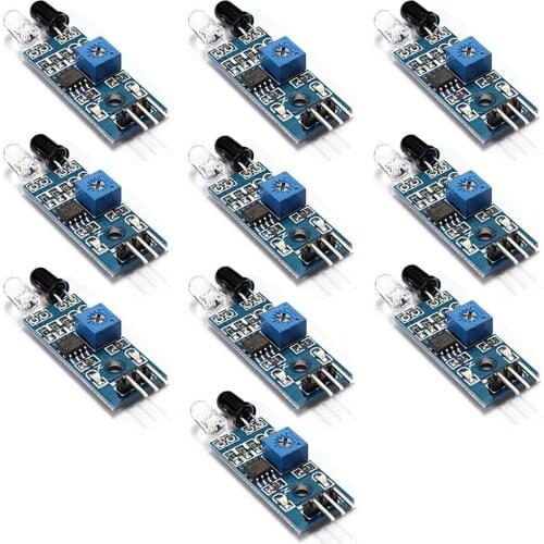 10PCS IR Infrared Obstacle Avoidance Sensor Module for Arduino Smart Car Robot