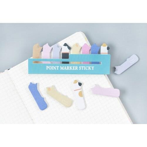 20packs/lot Kawaii Cartoon Cat Animal Memo Pad N Times Sticky Notes Convenient Stickers Office Supplies Wholesale