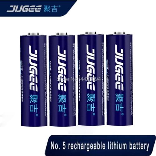 2019 new JUGEE 1.5v 3000mWh AA rechargeable Li-polymer lithium battery Latest technology upgrade