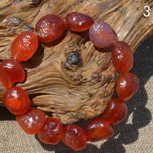 Natural Agate Hemp Noodles Bracelet Cherry Red Stone Bracelet Jewelry Fine Jewelry Gemstone Bracelet