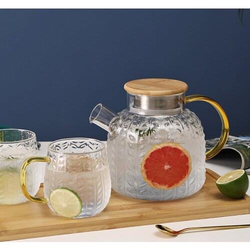 1.4L/1.7L tea pot tea maker glass teapot tea tea pot set Big Transparent Borosilicate Glass Teapot