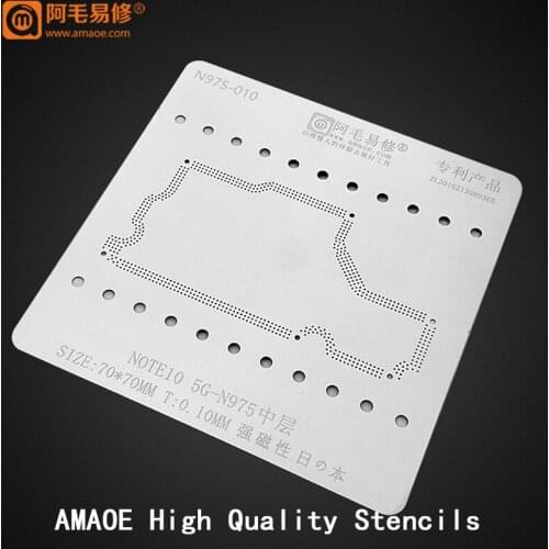 For Samsung Note 10 5G N975 Mainboard Middle Layer Board BGA Reballing Stencil Plant Tin BGA Reballing Stencil Solder Template