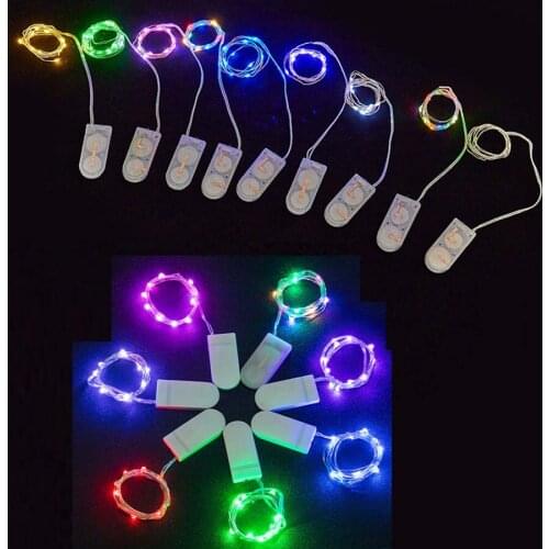 Fairy 1M 2M 3M Battery Operated LED Copper Wire String Lights For Wedding Christmas Garland Festival Party Home Decoration lamp