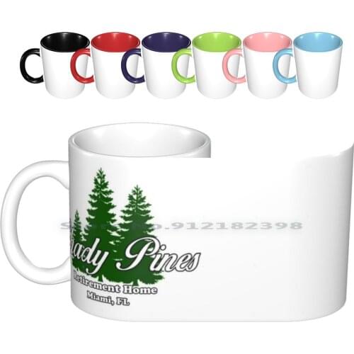 Shady Pines Ceramic Mugs Coffee Cups Milk Tea Mug Shady Golden Girls Shady Shady Retirement Home Retirement Home Shady Ma