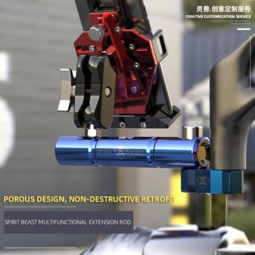 Spirit Beast Motorcycle Mirror Mount Extension Rod Bracket Pressure Code Stand for Honda Kawasaki Yamaha KTM Benelli BMW SUZUKI
