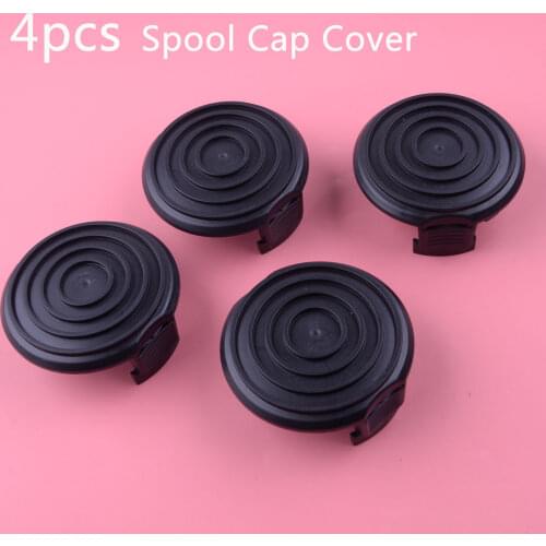 LETAOSK Black ABS 4PCS Grass Trimmer Spool Cover Cap Fit for WORX WG168 WG184 WG191