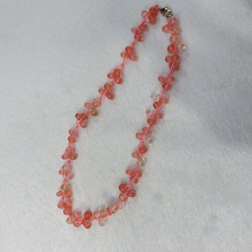 3pcs/lot Natural Cheery Quartz Stone Amazonite Hand-woven Colorful ELF Choker Torque Energy Treat Beaded Necklace Collar Free