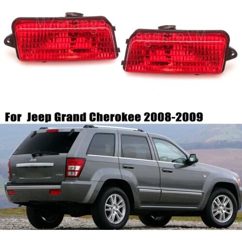 MZORANGE Rear Bumper Reflector light For Jeep Grand Cherokee 2006 2007 2008 2009 2010 Red Len Fog Brake Warn Light Car Styling