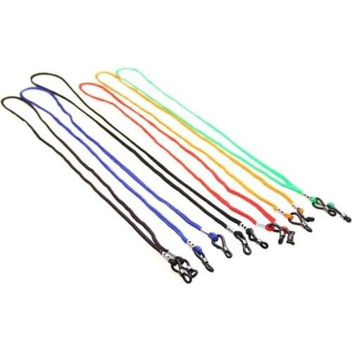5Colors Adjustable colorful sun glasses neck strap String rope chain eyeglasses lanyards Cord End Glasses Holder