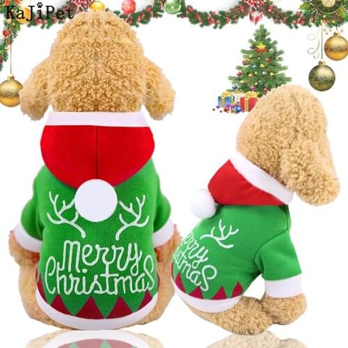 Christmas Dog Hoodies Soft Fleece Pet Clothes For Dogs Christmas Winter Warm Pet Clothing For Dog Clothes Coats Jackets Winter