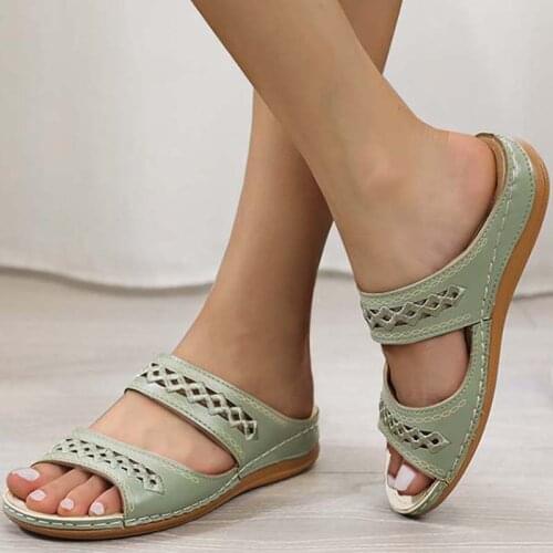 Women Sandals Shoes Retro Beach Ladies Shoes Women New Womens Shoes Woman Gladiator Flat Sandals For Women Sandalia Feminina