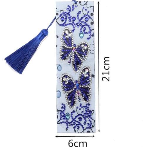 Bookmark 5D DIY Diamond Art butterfly Vine Book Marks dolphin Diamond Embroidery Cross Stitch christmas gift
