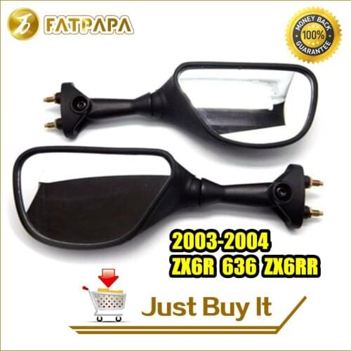 Free Shipping New Motorcycle Accessories Rearview Mirror Reverse Mirror Fit For Kawasaki ZX6R 636 ZX6RR 2003-2004