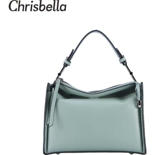 CHRISBELLA Totes Bags Women Soft Large Capacity Handbags Women PU Leather Shoulder MessengerBag Female Daily Casual Lady Handbag