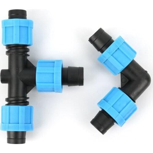 1pc 16mm Garden Hose Connector 5/8" Thread Adapter PVC Pipe Connector Fish Tank Aquarium Supplies Garden Irrigation Accessories