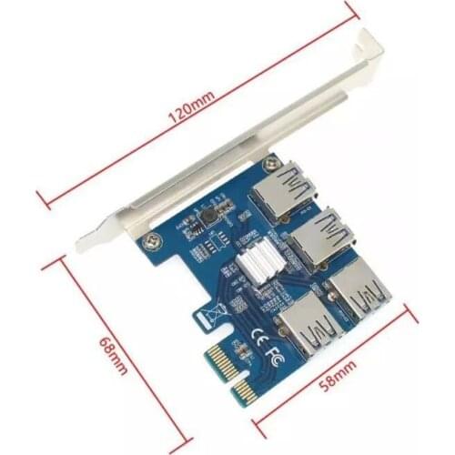 10Pcs PCIE Riser Card + 24PCS power cable and plug send by FedEx
