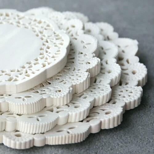 100 Sheets White Hollow Lace Scrapbooking Background Material Paper for Envelopes Diary Cards Decoration Journal DIY Stationery