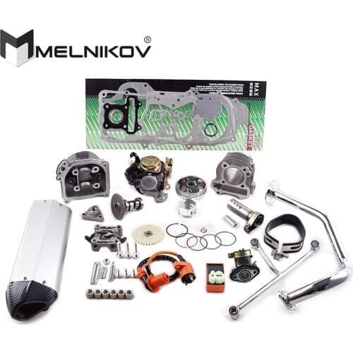 137QMA 139QMB ENGINE GY6 50 80 UPGRADE TO 100 CC RACING EXHAUST CAMSHAFT CYLINDER KIT HEAD OIL PUMP GEAR GASKET CDI COIL