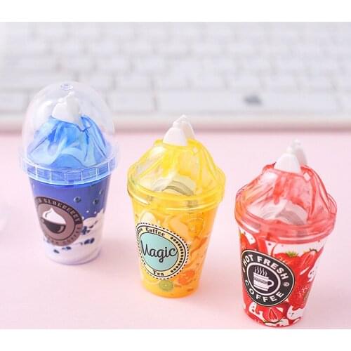 24 pcs/lot Creative Fruit Milk tea 6M Correction Tape Cute Tapes Promotional Stationery gift School Office Supplies