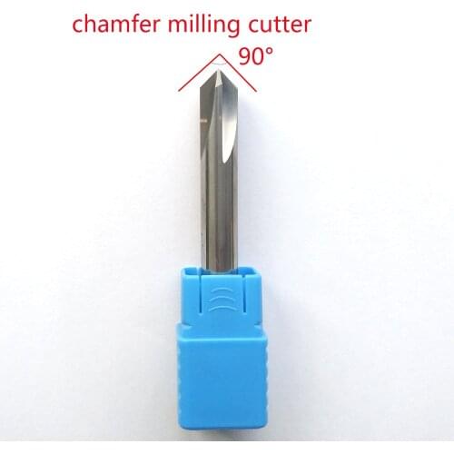 3pcs/lot 5mm 90 degree 4flutes HRC50 carbide Chamfer milling cutter for aluminum cnc endmills router bit