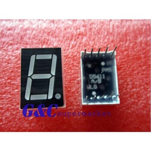 50PCS 0.56-inch 1-digit red LED display 7-segment common anode electronic component accessories
