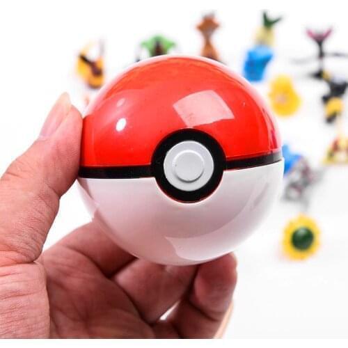 7CM Pet Elf Ball Pokemones Pokeballs with 2-3cm Figures Toys Can Dream Bedroom furnishings for kids