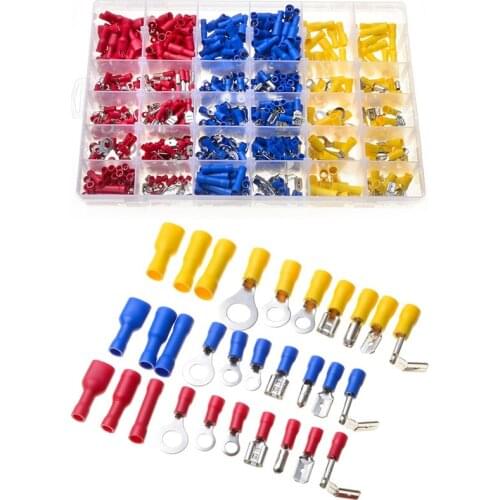 720 PCS Electrical Wire Connector, Simple Wire Insertion Insulated Wire Crimping Terminal, Cold Crimping Terminal Box