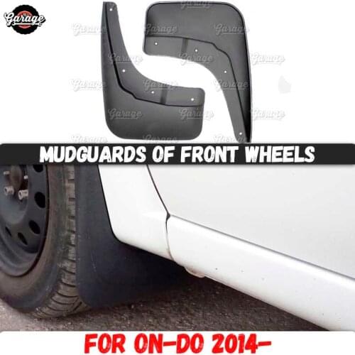 Mudguards of front wheels case for Datsun on-DO 2014- broad form Rubber accessories protective anti splash car styling tuning