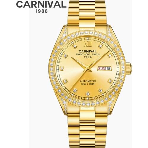 CARNIVAL Switzerland Sapphire mirror Men Sport Business Watch Top Brand Luxury Automatic Fashion MIYOTA Mechanical Watches Clock