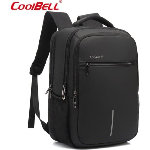 COOLBELL Backpack 15.6Inch Laptop Backpack Nylon Waterproof Fashion Travel Business Backpack Anti-theft Card Student Backpack