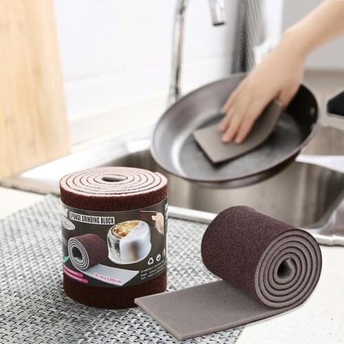 Househeld 5Pcs Emery Sponge Rust Dirt Stains Bowl Pot Washing Kitchen Cleaning Brush Kitchen Tools