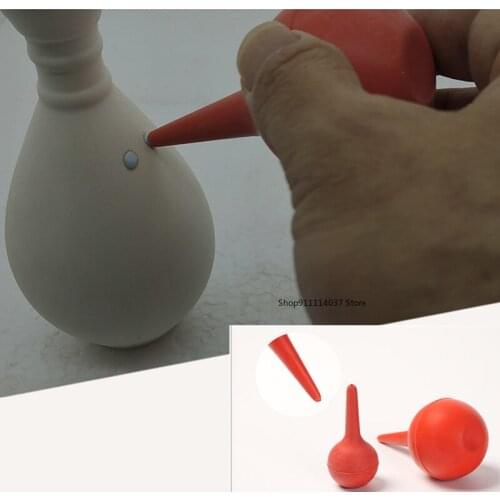 Glazed Pottery Tools Silicone Pottery Ceramics Glaze Ball Clay Sculpture Tool Pottery Blow DIY Hand-Made Pottery Glazing Tools