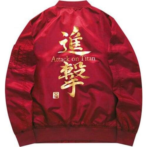 High-Q Unisex Anime Cos Attack on Titan Jiyuu no Tsubasa Baseball Uniform Jacket Coat Hoodies Sweatshirts
