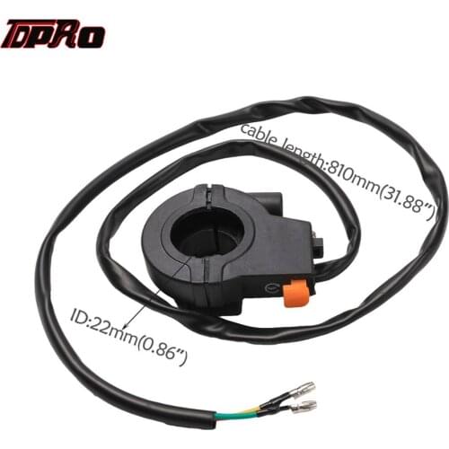 TDPRO Motorcycle Button Throttle Cable Engine Stop Kill Switch For 80cc 70cc 66cc 50cc ATV Scooter Motorized Bicycle Dirt Bike