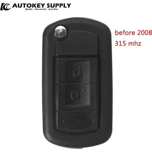 AUTOKEY SUPPLY Car-styling for Landrover remote key (before 2008, 315 mhz) Discovery 3 car key (No chip) AKLRC303