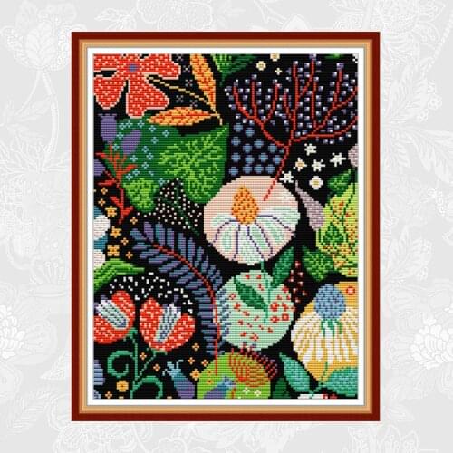 Colorful Cross Stitch Landscape Pattern 14CT Printed 11CT Canvas DMC Counted Chinese Cross-stitch Handmade Embroidery Sets