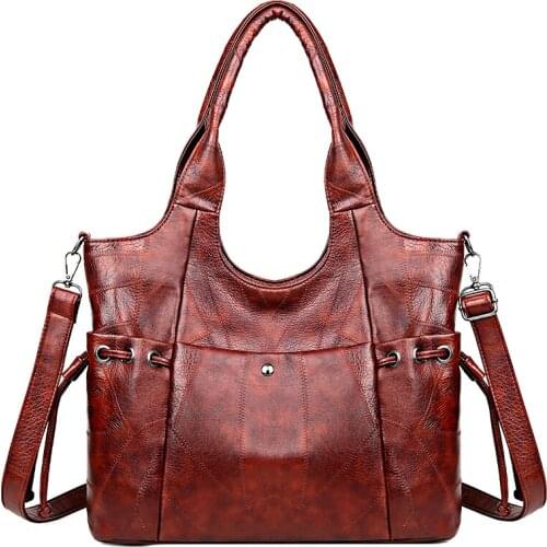 Soft Leather Handbag Women Bags for Women 2021 Famous Brand Luxury Handbags Women Bag Designer Shoulder Crossbody