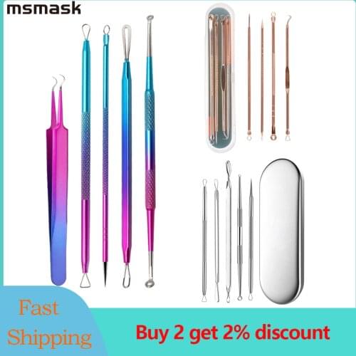 Blackhead Acne Pimple Remover Needle Face Skin Care Stainless Kit Tools Beauty Deep Cleansing Women Facial Pore Cleaner