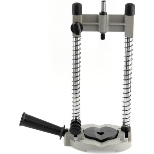 Precision 45-90 Degree Angle Adjustable Drill Guide Attachment with Chuck Drill Holder Stand Drilling Guide for Electric Drill