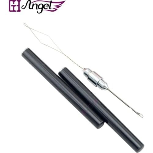 Wholesale 1pc Micro loop/beads stainless steel pulling needle/crochet hooks for Dual-use micro ring hair extensions tool